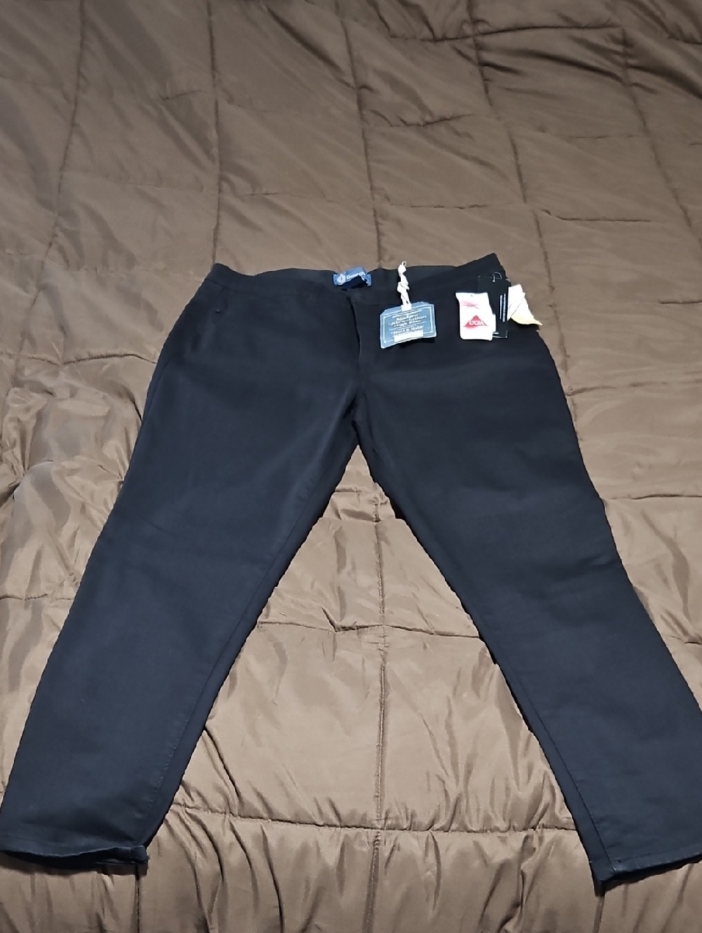 Democracy Black High Rise Pants with Branded Waistband
